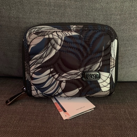 lug Bags New Lug Splits Compact Rfid Wallet Lily Grey Poshmark